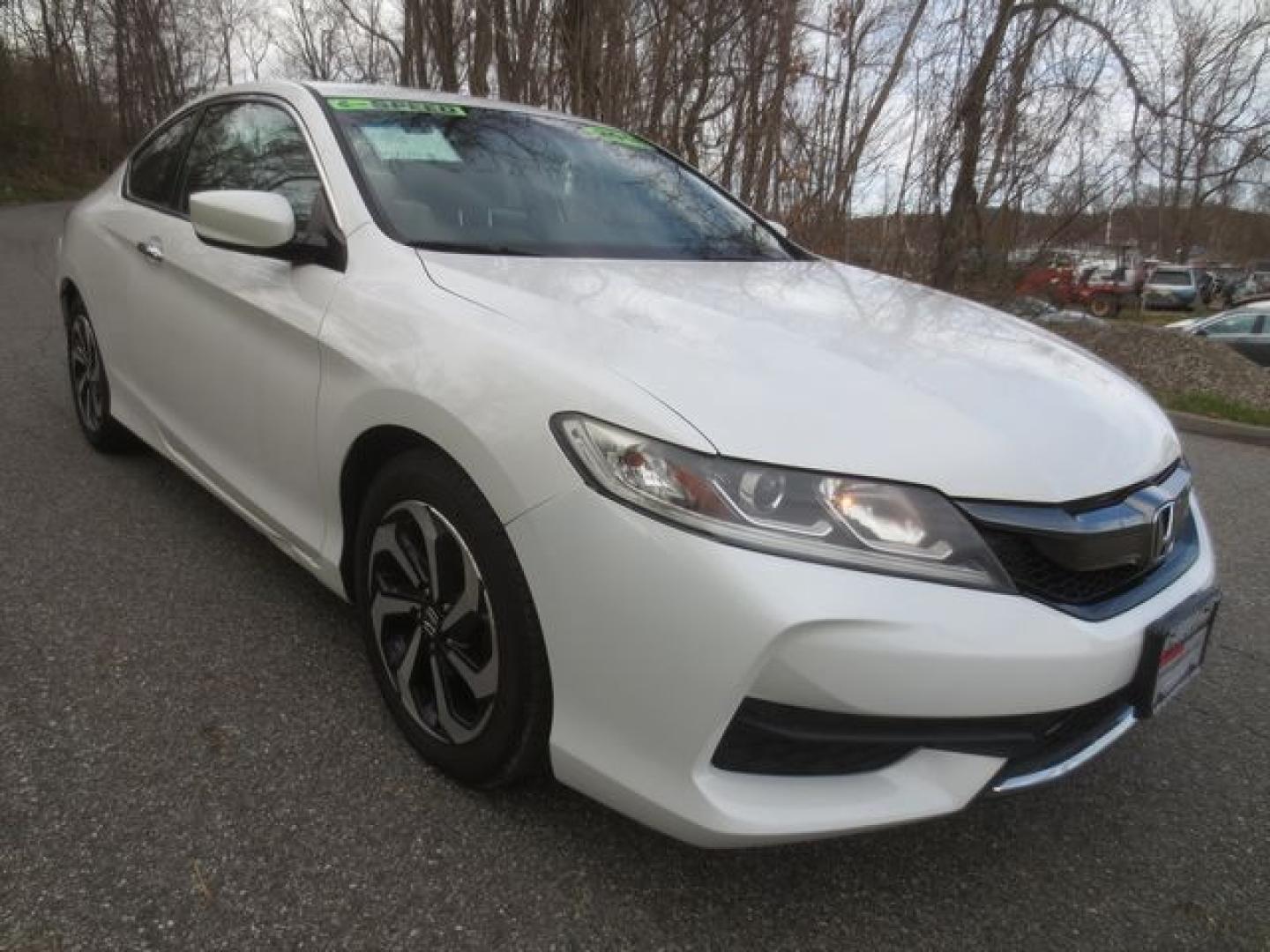 2016 White /Tan Honda Accord LX-S Coupe 6-Spd MT (1HGCT1A39GA) with an 2.4L L4 DOHC 16V engine, 6 Speed Manual Transmission transmission, located at 270 US Route 6, Mahopac, NY, 10541, (845) 621-0895, 41.349022, -73.755280 - Photo#1